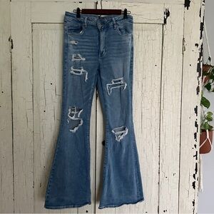 American Eagle Super High Rise Flare Jeans